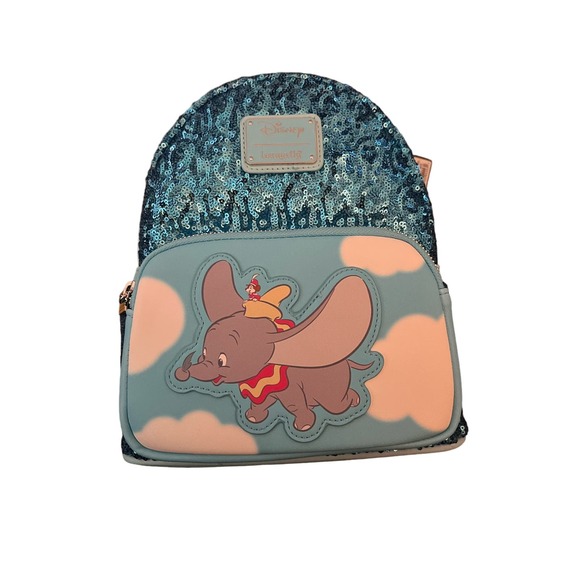 Loungefly Handbags - Lounge Fly Dumbo Sequin Mini Backpack. Disney. NWT